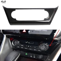1pcslot abs carbon fiber grain air conditioning control adjustment panel decoration cover for 2018 mithsubishi eclipse cross