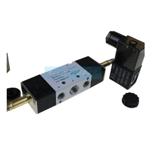 1 шт. 4V220 08 Пневматический электромагнитный клапан 5 Путь 2 Позиция 1/4 &quotАлюминий