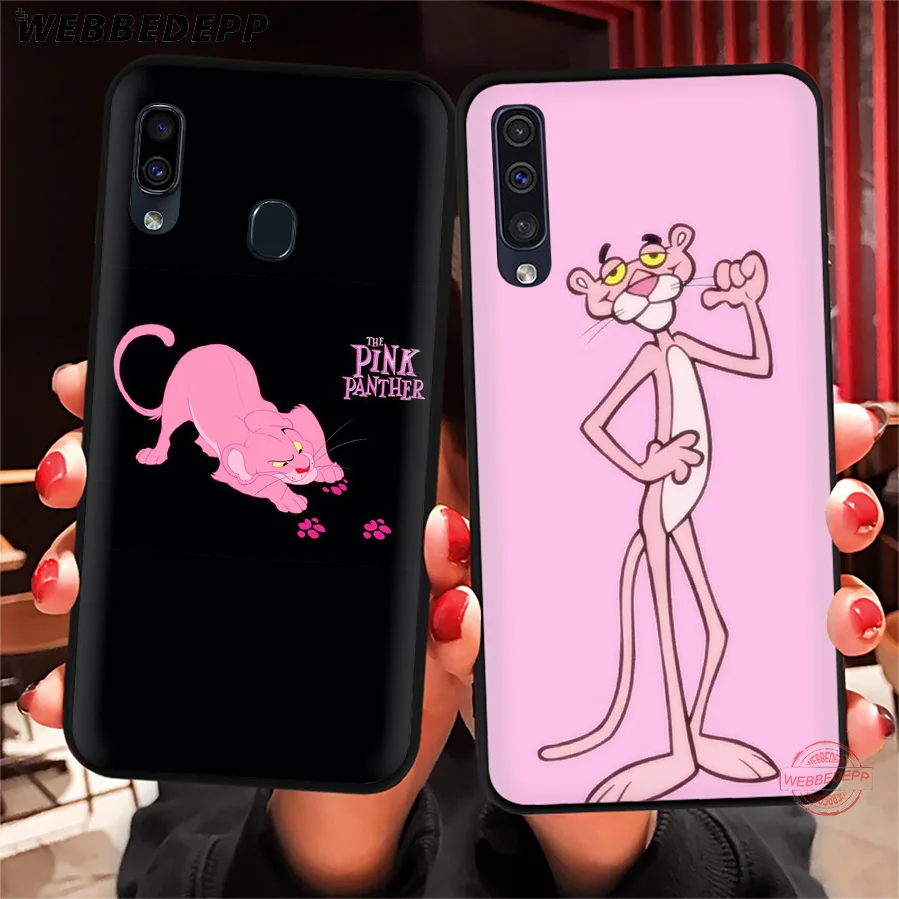 WEBBEDEPP мягкий чехол для телефона с розовой пантерой Samsung A50s A40s A30s A20s A10s A60 A70 M10 M20 M30 M40