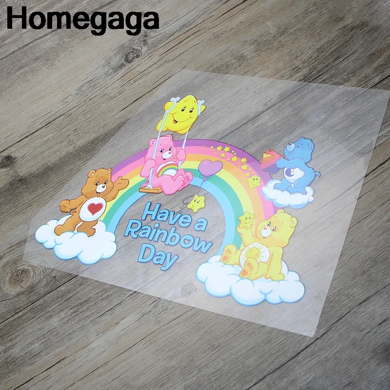 Homegaga забота о медведях термопресс наклейки утюг на патчи DIY ручной работы патчи на одежду куртка Футболка теплопередача D2145