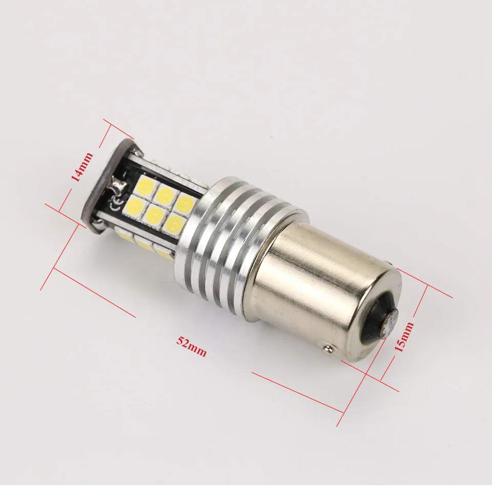 ANMINGPU 2 шт. сигнальная лампа P21W Ba15s светодиодный 24 3030SMD лампы для автомобильных фар