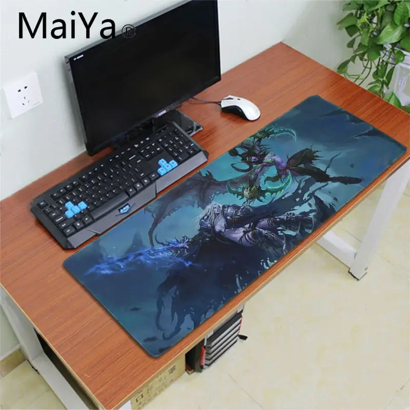 Maiya высокое качество world of warcraft игровой плеер Настольный Ноутбук резиновый коврик для мыши резиновый ПК компьютерный игровой коврик для мыши - Цвет: Lock Edge 40X90cm