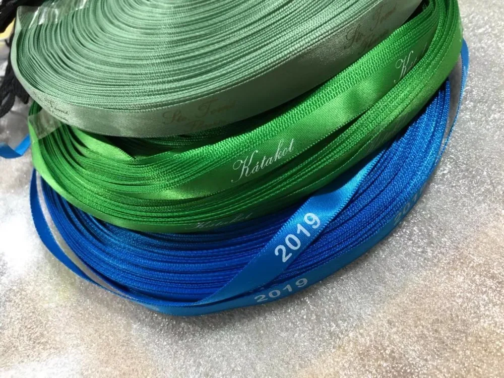 Free design 6mm-100mm customized printed logo ribbon,gift packaging satin polyester decoration for wedding event 100 yard /lot