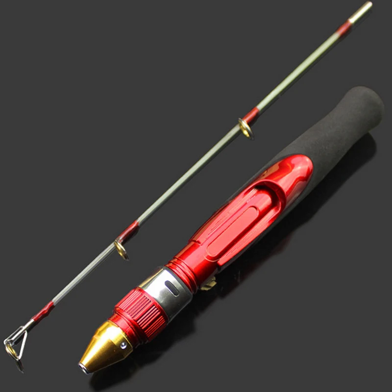 Модный Портативный 50 см Удочка съемный 2 секционный металлический шарнир сильная