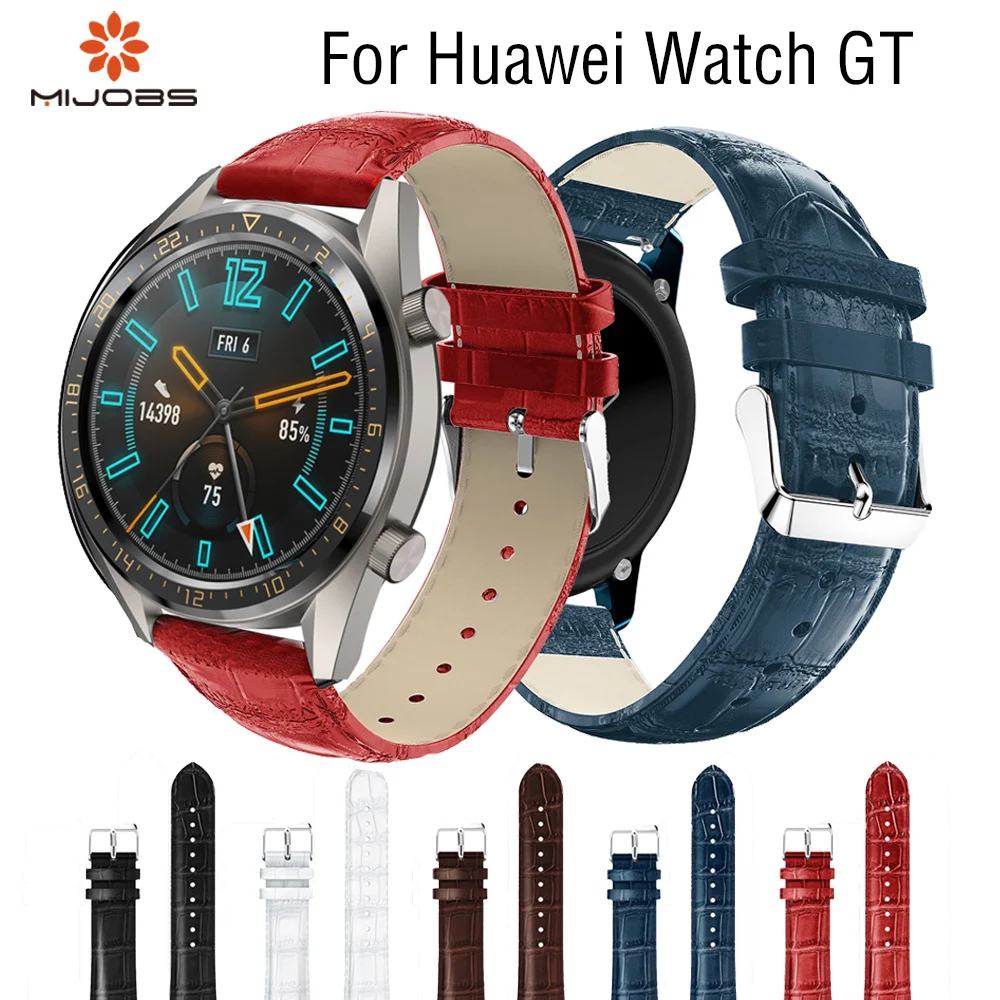 22 мм спортивный сменный ремешок для часов Huawei Watch GT кожаный аксессуары Смарт часы