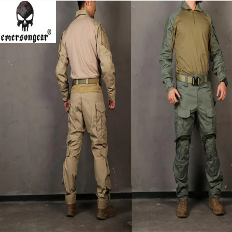 Армейская Униформа Emerson BDU G3 CB KH FG WG рубашка и брюки наколенники армейская форма