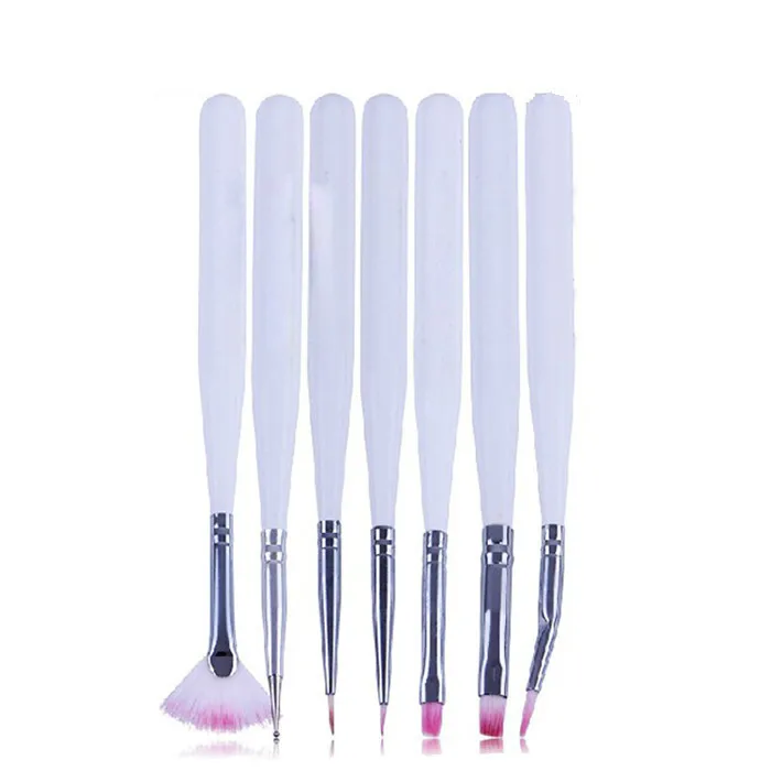 

wholesale New excellent 7pcs nail art drawing pattern pen set professional carve pattern design brushes 50sets/lot free shipping