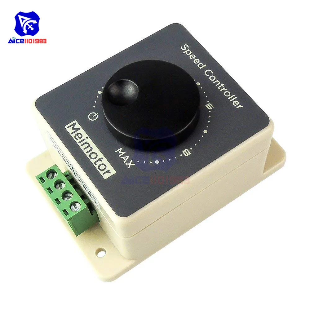 PWM контроллер скорости двигателя постоянного тока DC 10 60 в 20A широтно импульсный