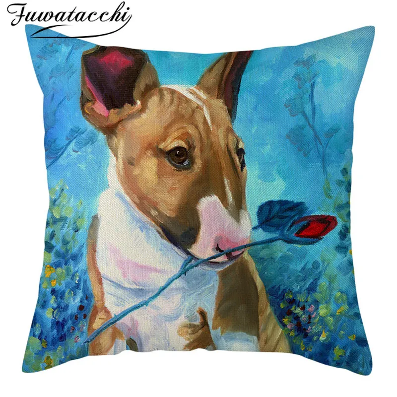 Чехол на подушку для милых собак Fuwatacchi милый чехол подушки Poppy Corgi Husky Frensh Bull