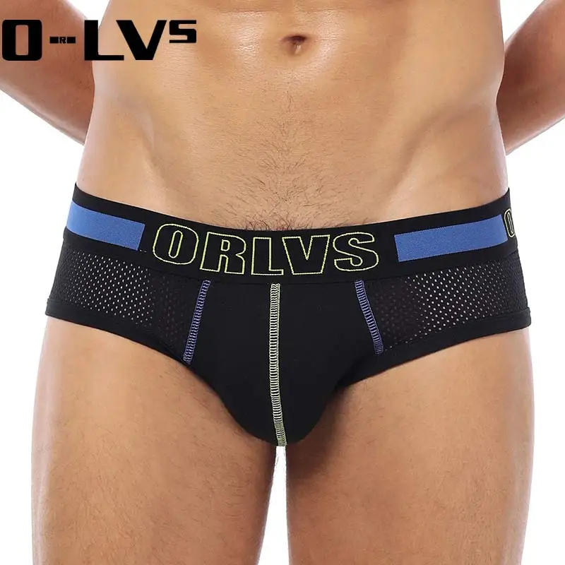 C Мужское нижнее белье трусы ORLVS мужские сетчатые сексуальное зимнее Cueca Мужская