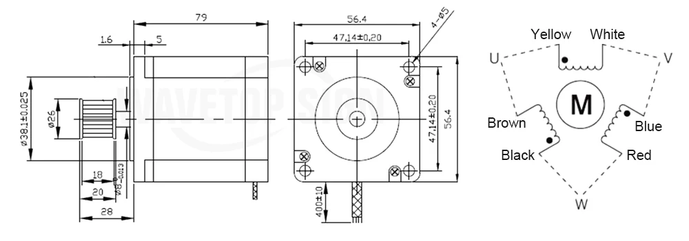 Leadshine Nema23 3-х фазный шаговый привод мотора 573S09-L+ Leadshine 3 фазы шагового привода мотор 573S15-L+ двигатель 573S15