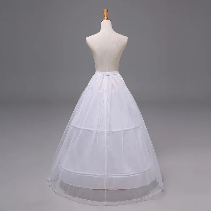 Fast Shipping White 2 Hoops Petticoat Crinoline Slip Underskirt For Wedding Dress Bridal Gown In Stock EE2530 | Свадьбы и торжества