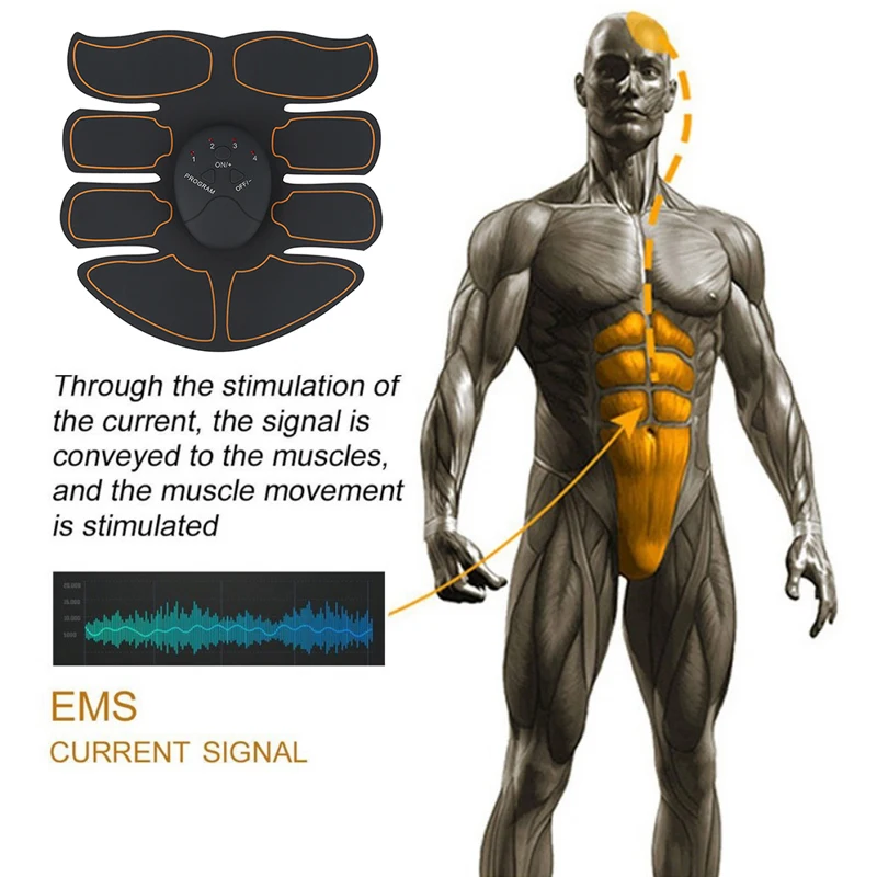 Десять Смарт ABS стимулятор клейкие подушечки Бодибилдинг Фитнес спийер ems