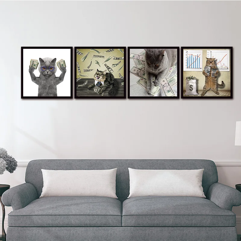 Холст настенная живопись новейший остров 5 панелей украшения современные