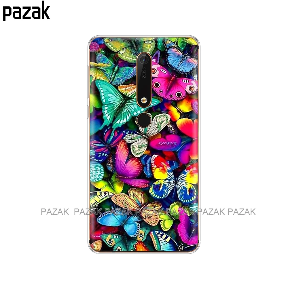 61457 Силиконовый чехол для nokia 6, 6,1, 7 plus, 8, 9, nokia 6, 2018x5x6, чехол, мягкая задняя крышка из ТПУ для телефона, защитный чехол-бампер с рисунком - Цвет: 61457