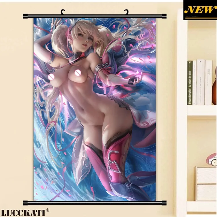 40X60 см D. Va Mercy Widowmaker Tracer соски без бюстгальтера голый лоли cameltoe мультфильм аниме Настенная картина прокрутка холст живопись плакат
