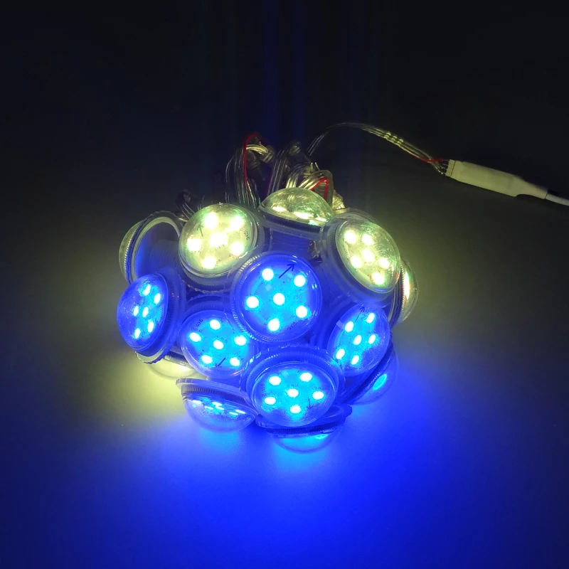 Полноцветный светодиодный умный модуль RGB диаметр 38 мм 12 В постоянного тока UCS1903 1