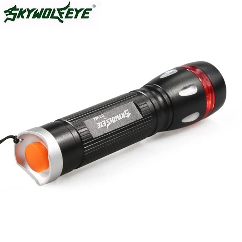 SKYWOLFEYE светодиодный фонарик 3 режима CREE XML T6 вспышки света факел лампы свет