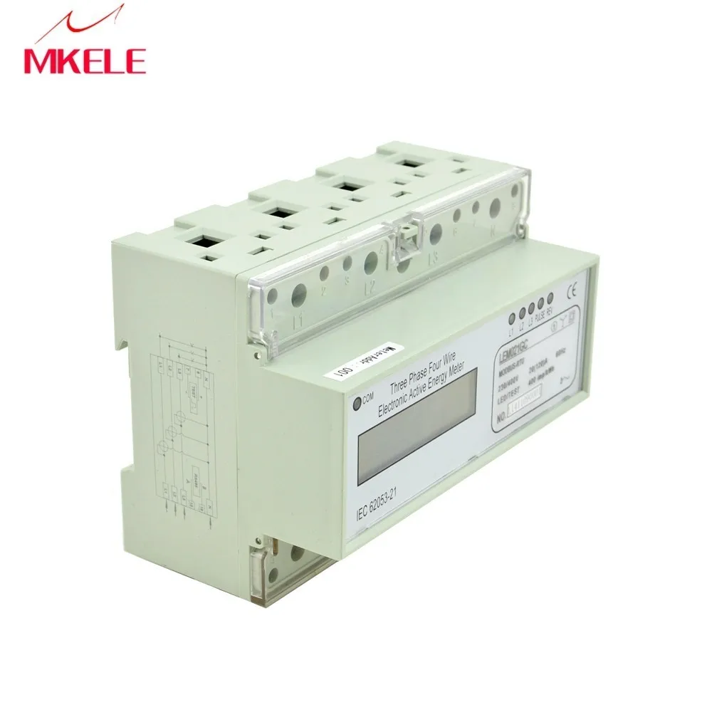 Высокое качество Modbus RTU Din Rail MK LEM021GC портативный цифровой LCD трехфазный счетчик