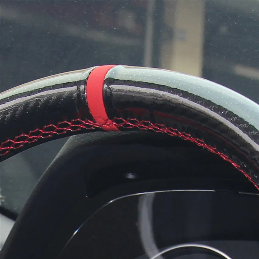 Mewant черная замша PU углеродное волокно автомобильный чехол на руль для Honda Civic 10 CRV Interior интерьер
