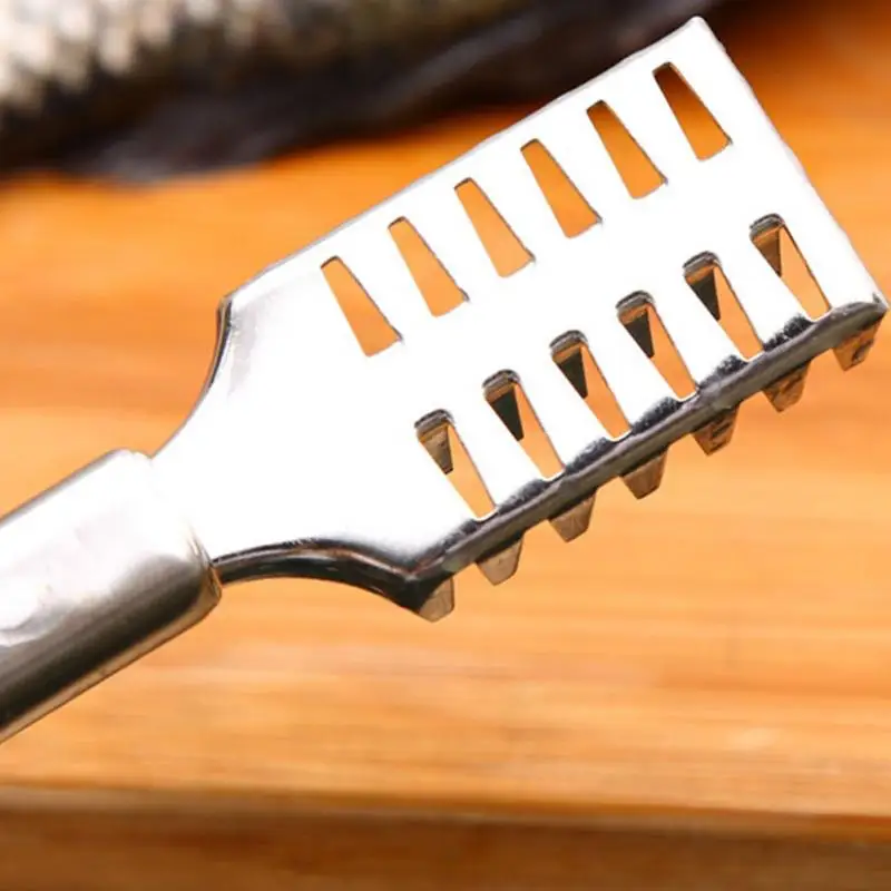 Бритва для рыбы из нержавеющей стали практичная кожи щетка чистки инструментов