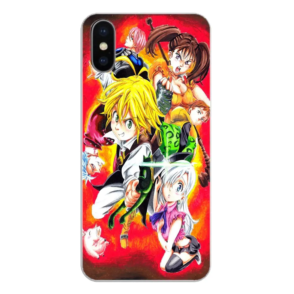 Чехлы для телефона Motorola Moto X4 E4 E5 G5 G5S G6 Z Z3 G3 C Play Plus Seven Deadly Sins Meliodas Elizabeth Liones King |