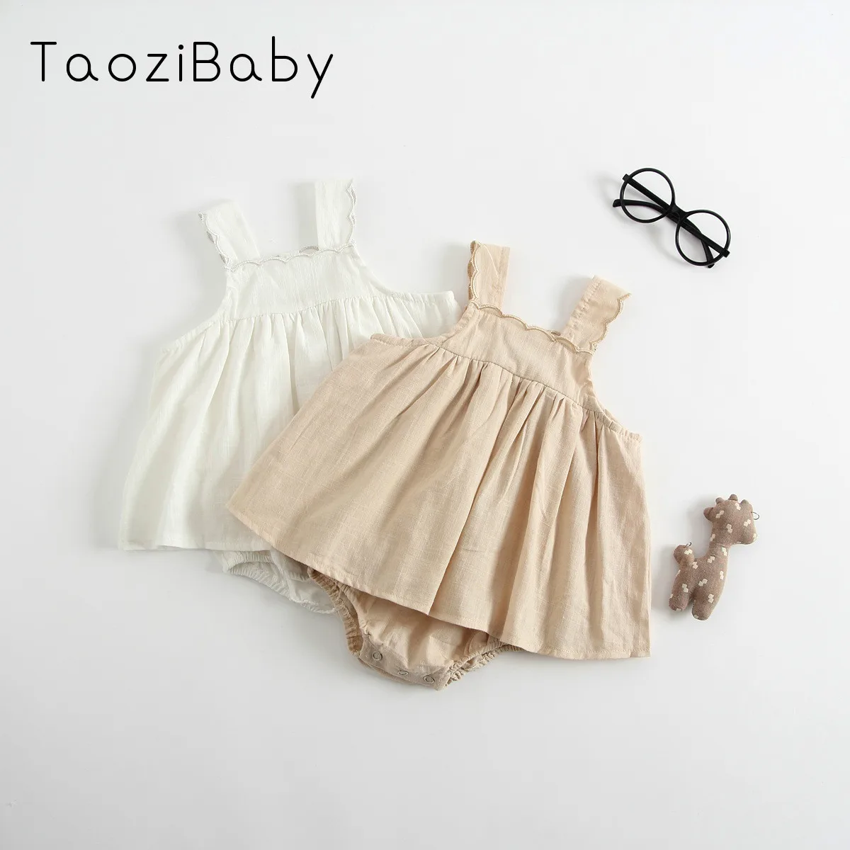 2018 летний детский комбинезон детское Соединенное платье на бретельках импортная