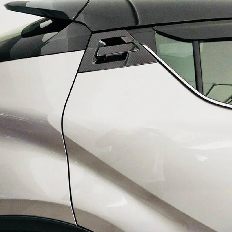 Для Toyota C-HR внешние задние дверные ручки и ручки колпаки крышка отделка 6 шт. углеродное волокно стиль автомобильные аксессуары