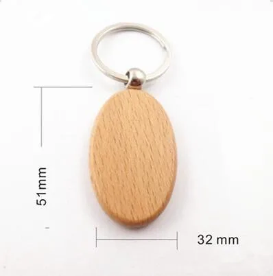 Пустые круглые прямоугольные деревянные брелки для ключей DIY продвижение индивидуальные деревянные брелки для ключей рекламные подарки - Цвет: a