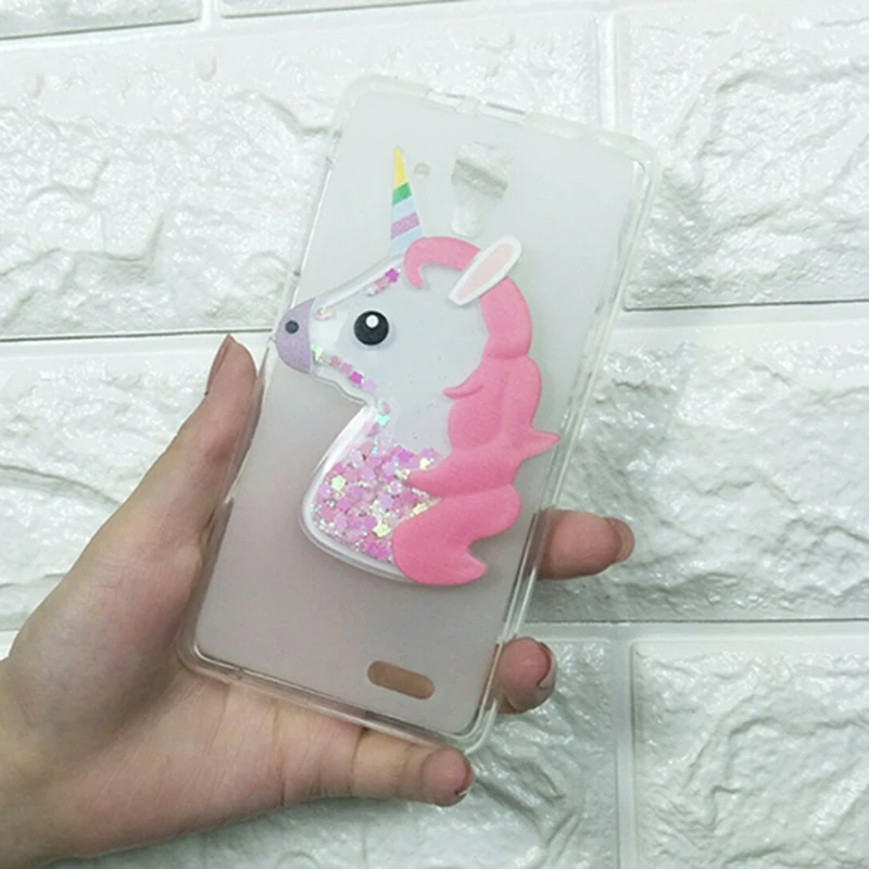 Dneilacc Glitter Bling Cover For Lenovo A536 Silicon Phone Case Dynamic Liquid Quicksand Cases | Мобильные телефоны и