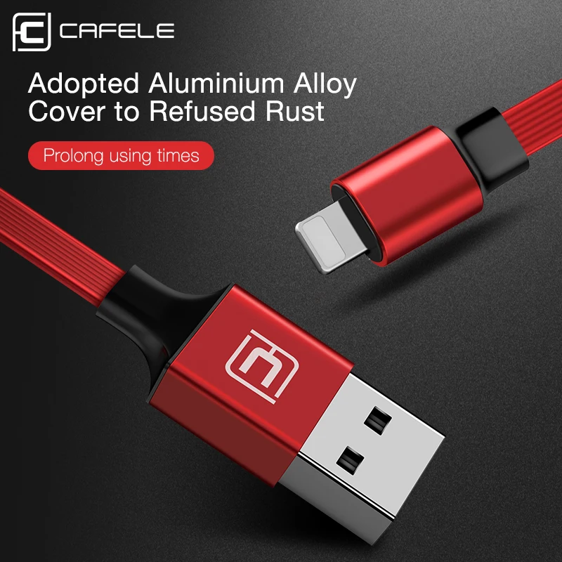 CAFELE выдвижной usb-кабель для iPhone X XS 8 7 6 S Plus Синхронизация данных Pin Apple Phone Mini