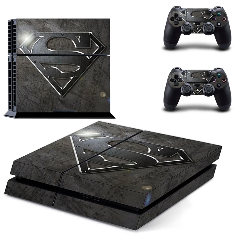 HOMEREALLY наклейка PVC The Superman S Logo для PS4, покрывающая консоль и контроллер, аксессуар для PS4.