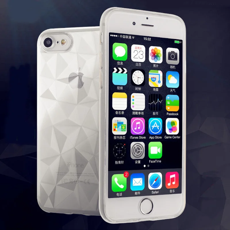 SIXEVE модный телефон чехол для iPhone 6 S Plus 5 5S SE 3D Алмазный стиль силиконовые чехлы X 8 7 |