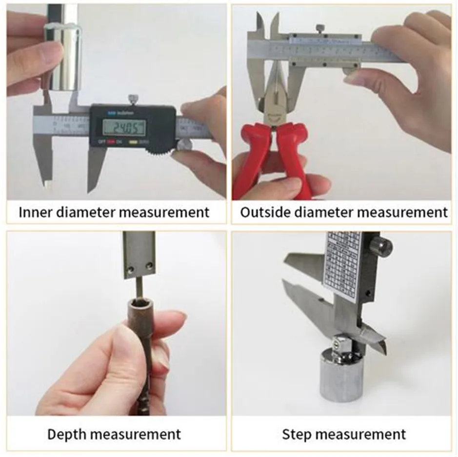 

Digital caliper Stainless steel 150mm/6" Inch metric system imperial standard Calipers measuring tool micrometer