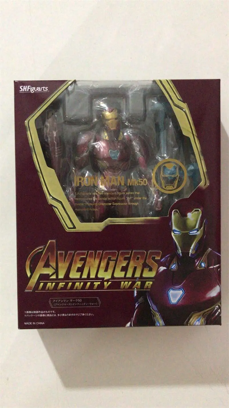 СВЧ Marvel Мстители Бесконечность войны Фигурка Железный человек МК 50 Mark XLX ПВХ Коллекционная модель игрушки