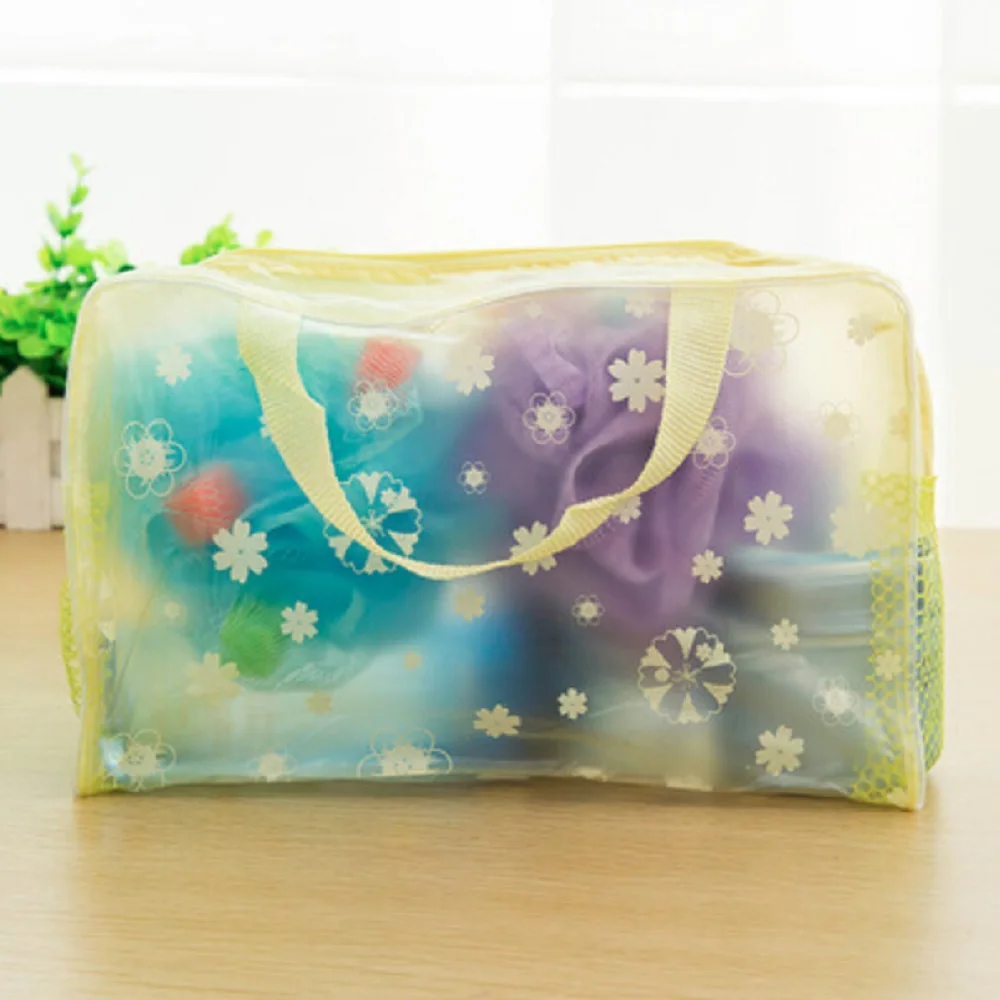 Прозрачный косметический Чехол Пластик ПВХ Дорожная сумка для макияжа пакетов с