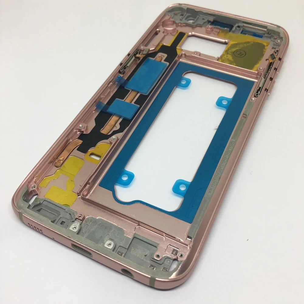 Для Samsung Galaxy S7 G930F средняя пластина корпус с небольшими частями Золотой Серый