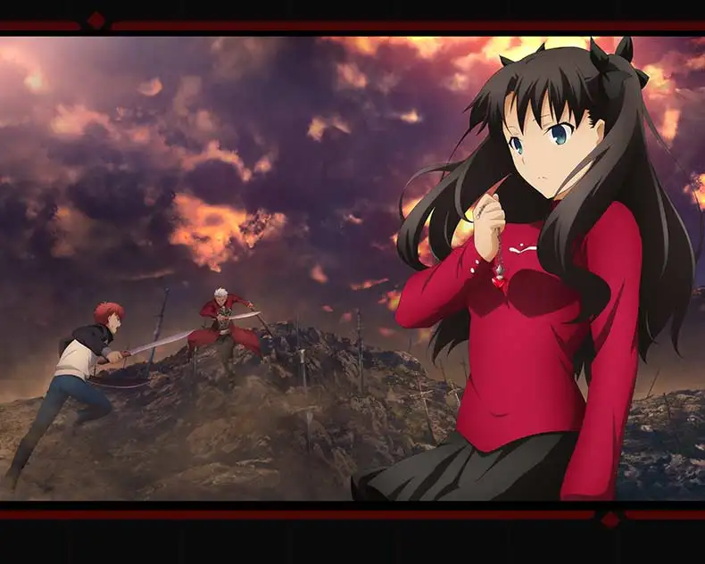 Fate Stay Night подвеска серебряная 925 пробы Ювелирная игра Аниме Chararcter Рин сабля фигурка модель FSN