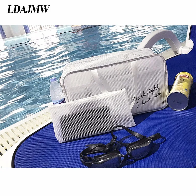 LDAJMW модная Большая Емкость Водонепроницаемая ПВХ прозрачная сумка для хранения