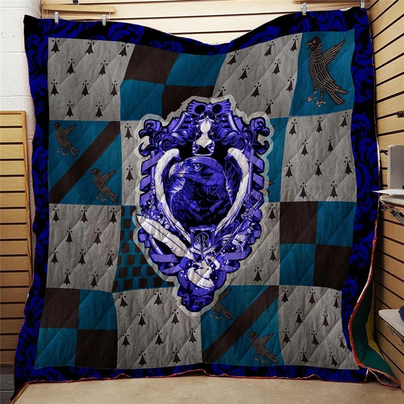 Летнее стеганое одеяло с 3D принтом hp Hogwarts для детей, постельные принадлежности для взрослых, теплое офисное тонкое одеяло, Хлопковое одеяло King