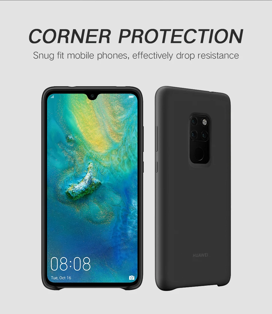 Силиконовый чехол для huawei mate 20 360, милый противоударный автомобильный держатель, мягкий жидкий силиконовый чехол