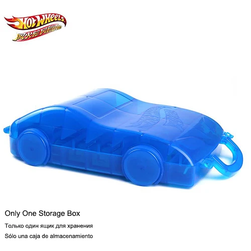 Storage Box A Hot Wheels модель автомобиля портативный пластиковый ящик для хранения игрушек Hotwheels автомобили подвижная парковка двухсторонние складные модели вмещает 16 автомобилей - Цвет: Storage Box A