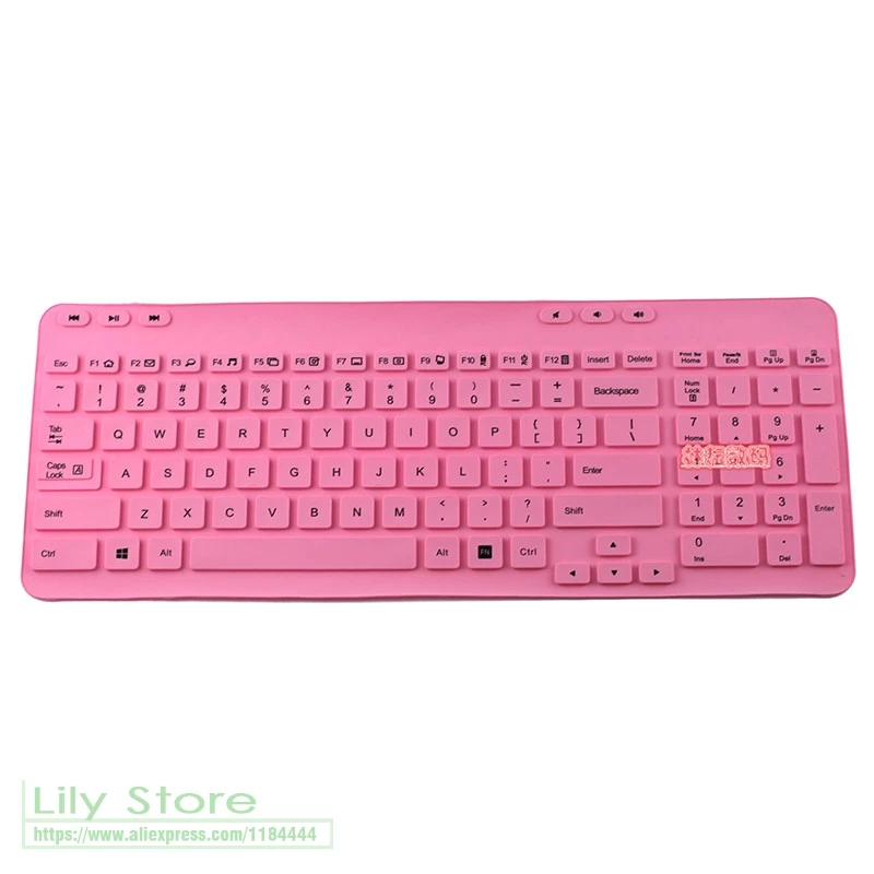 allpink Силиконовый пылезащитный механический чехол для клавиатуры для logitech MK365 MK360 K365 K360 Беспроводная настольная Пылезащитная пленка - Цвет: allpink