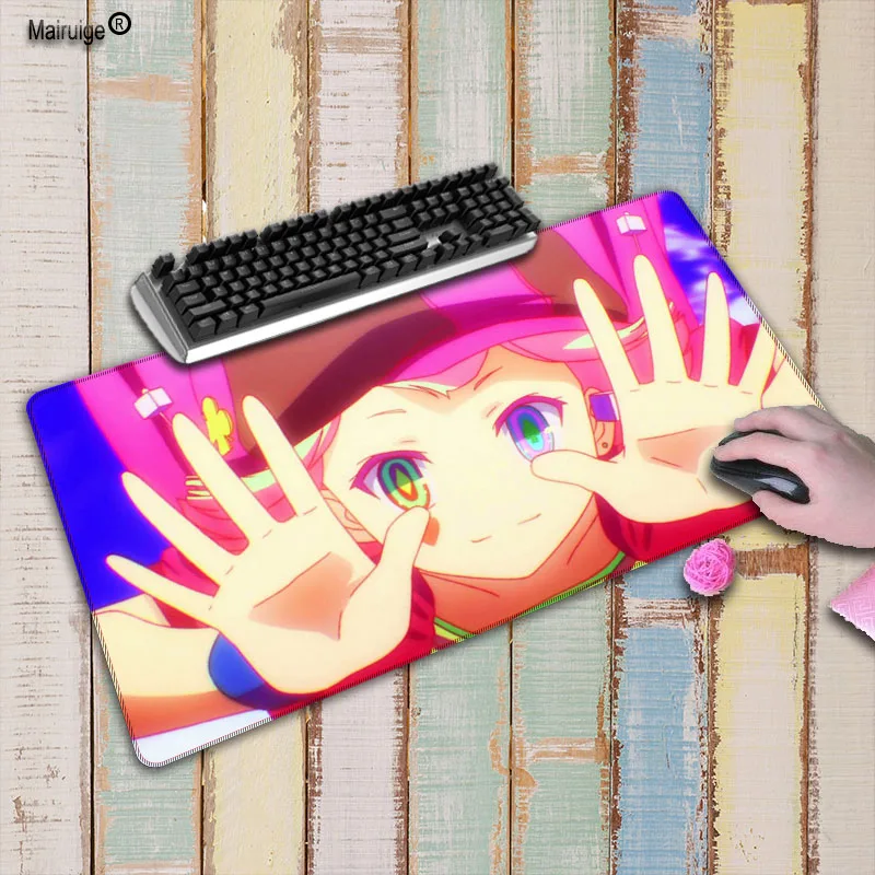 Большой Настольный коврик Mairuige 90 см X 40 с аниме NO Game No Life защитный для клавиатуры