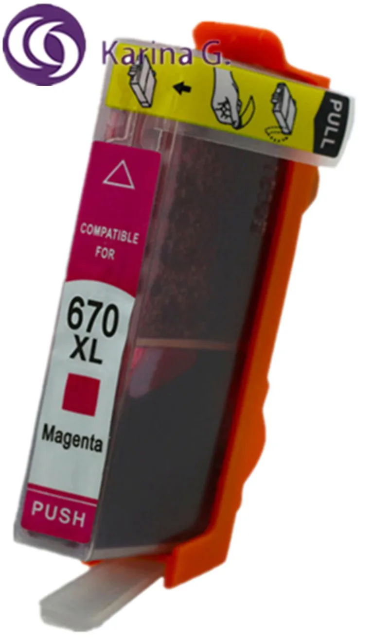 Совместимый чернильный картридж для HP 670 hp подходит принтера Deskjet 3525/4615/4625/5525/6520/6525