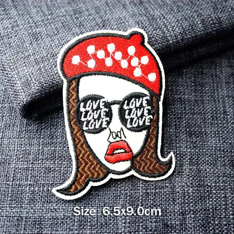 Выражение червя цветок вышитые значки нашивка Джинсы Сумка Одежда шитье