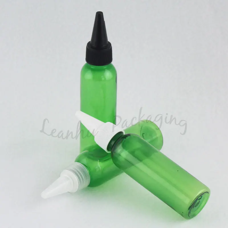 Зеленый пластиковый флакон для электронного джема 60 мл крема лосьона пустые