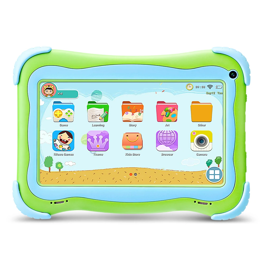 Yuntab green 7 дюймовый Q91 планшетный ПК с четырехъядерным процессором Allwinner A33 1 Гб + 16