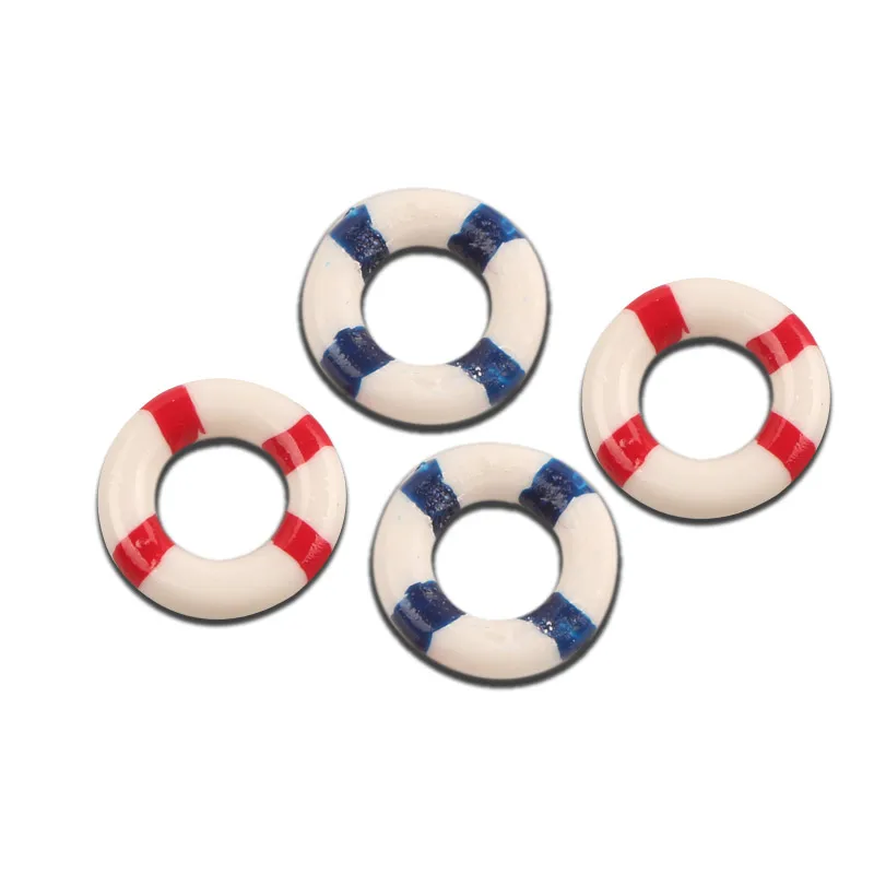 20 шт. 15/26 мм смешанный милый полимерный спасательный круг Кабошоны украшения