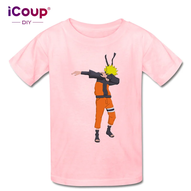 Детская футболка с коротким рукавом icoupp Naruto Uzumaki 100% хлопок | Мужская одежда
